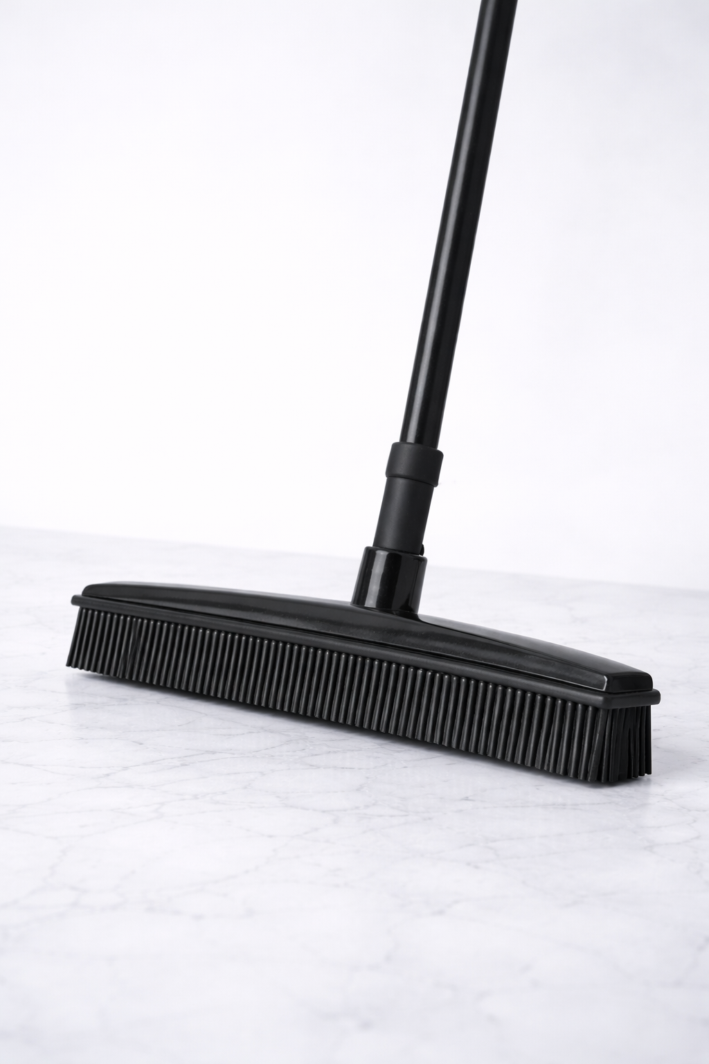 Pet Hair Remover Rubber Broom with Carpet Rake