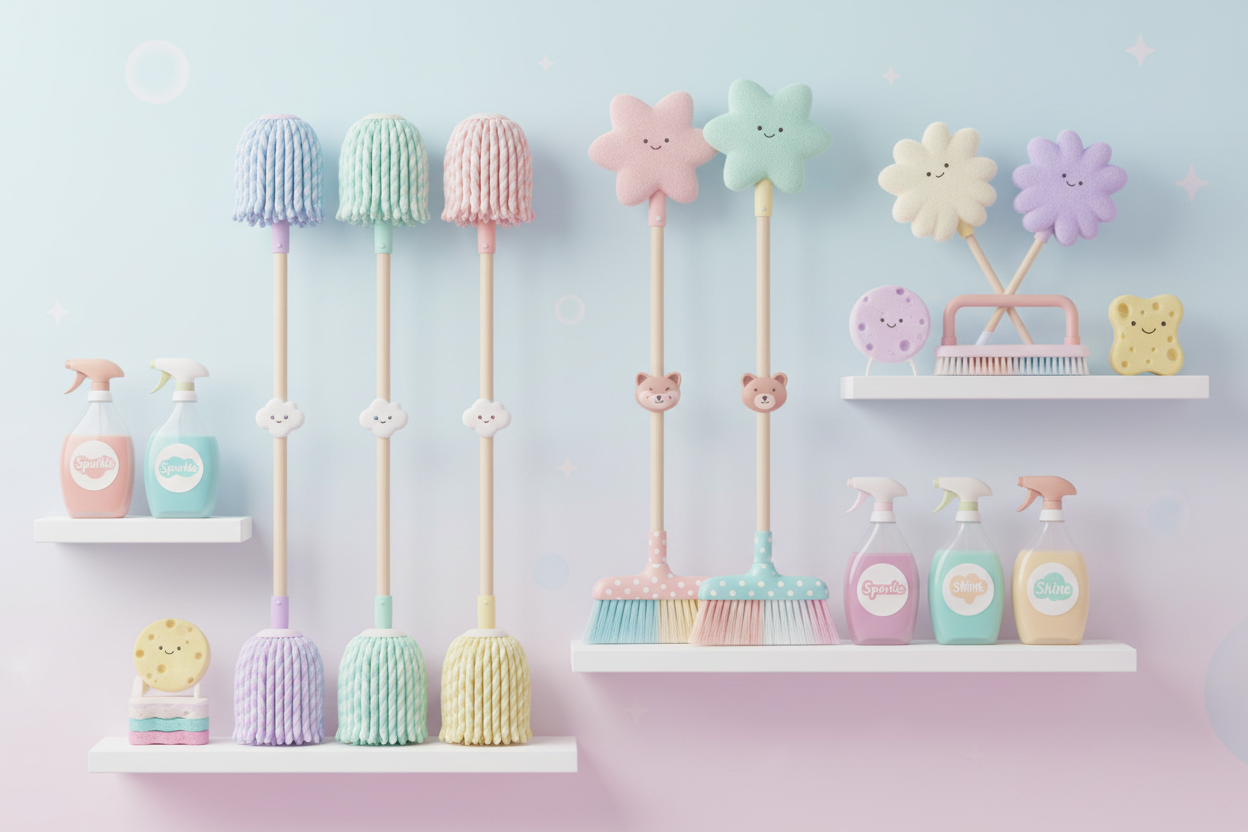 can you make it cute and for cleaning tools